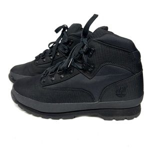 Men’s Timberland Euro Hiker Black Boot Size 10 1/2